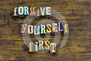 Forgive yourself first self respect move forward acceptance love photo