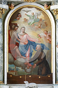 Forgiveness of Assisi, Altar of St. Francis of Assisi in the Church of the Annunciation in Klanjec, Croatia