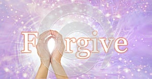 Forgiveness concept banner