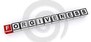 Forgiveness word block