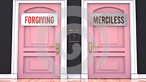 Forgiving or Merciless - making a choice photo