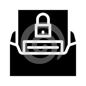 forgot password glyph icon vector illustration