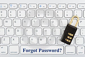 Forgot password with lock on a keyboard