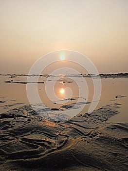 Forgotten Beauty: Melancholic Sunset at an Abandoned Beach