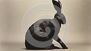 Forgotten: A Black Hare - Film Still By Karl Blossfeldt