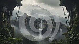 A forgotten city in the clouds.