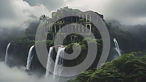 A forgotten city in the clouds.