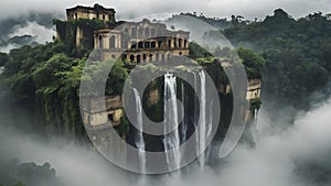 A forgotten city in the clouds.