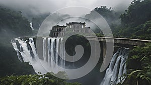 A forgotten city in the clouds.