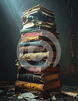 Forgotten Lore - A Stack of Ancient Tomes