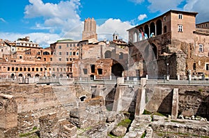 Fori Imperiali and Casa dei cavalieri di Rodi at Rome