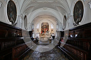 Forio - Interno della Chiesa di Santa Maria Visitapoveri