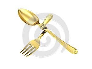 Fork around spoon