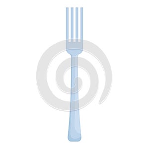 Fork icon cartoon vector. Kitchen chef