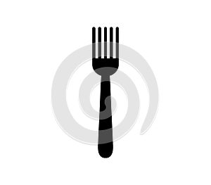 Fork icon illustrated in vector on white background