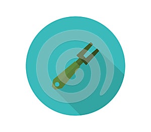 Fork icon illustrated in vector on white background