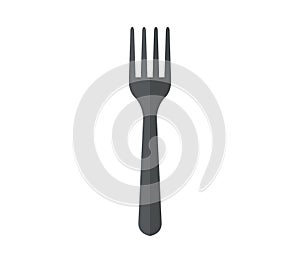 Fork icon illustrated in vector on white background