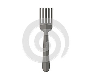 Fork icon illustrated in vector on white background