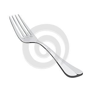 Fork isolated on white background - illustration
