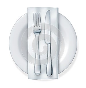 Fork and knife Dinner plate