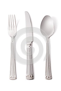 Fork, knife and spoon