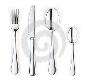 Fork, knife and spoon