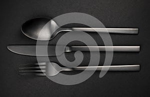 Fork, knife and spoon