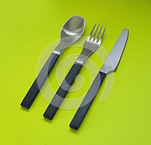 Fork, knife and spoon