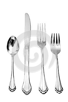 fork knife spoon dinner silver