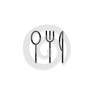 Fork knife spoon or food restaurant icon vector isolated 2