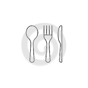 Fork knife spoon or food restaurant icon vector isolated 1