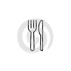 Fork knife spoon or food restaurant icon vector isolated 6