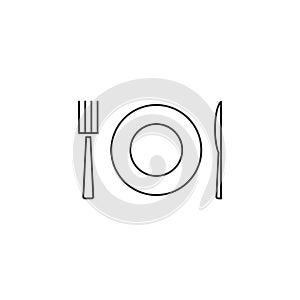 Fork knife spoon or food restaurant icon vector isolated 7