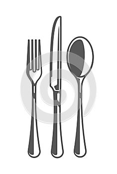 Fork, knife and spoon