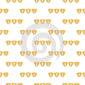 Fork, knife, spoon seamless pattern isolated on white background