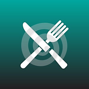 Fork knife vector icon illustration graphic design.