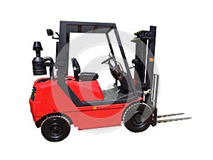 Fork-lift isolated