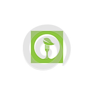 Fork logo vector icon