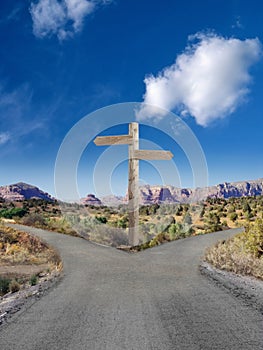 Tenedor en carreteras 