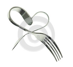 Fork and spoon heart