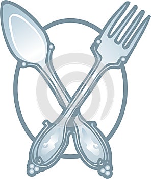 Fork and Spoon Icon Vector