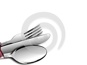 Fork and Spoon with Knife