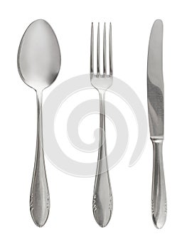 Fork, spoon and knife