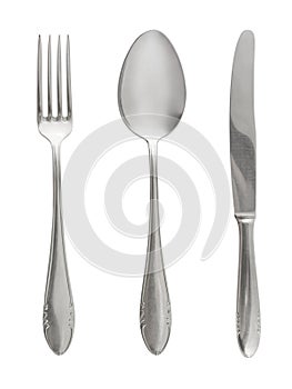 Fork, spoon and knife