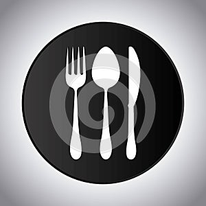 Fork spoon knife cutlery symbol