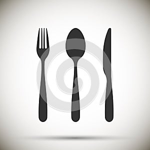 Fork, spoon, knife icon