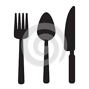 Fork, spoon, knife icon