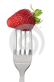 Fork with Strawberry