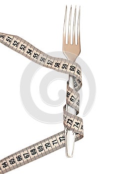 Fork with a tape