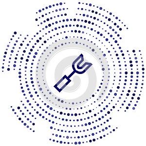 fork vector icon. fork editable stroke. fork linear symbol for use on web and mobile apps, logo, print media. Thin line